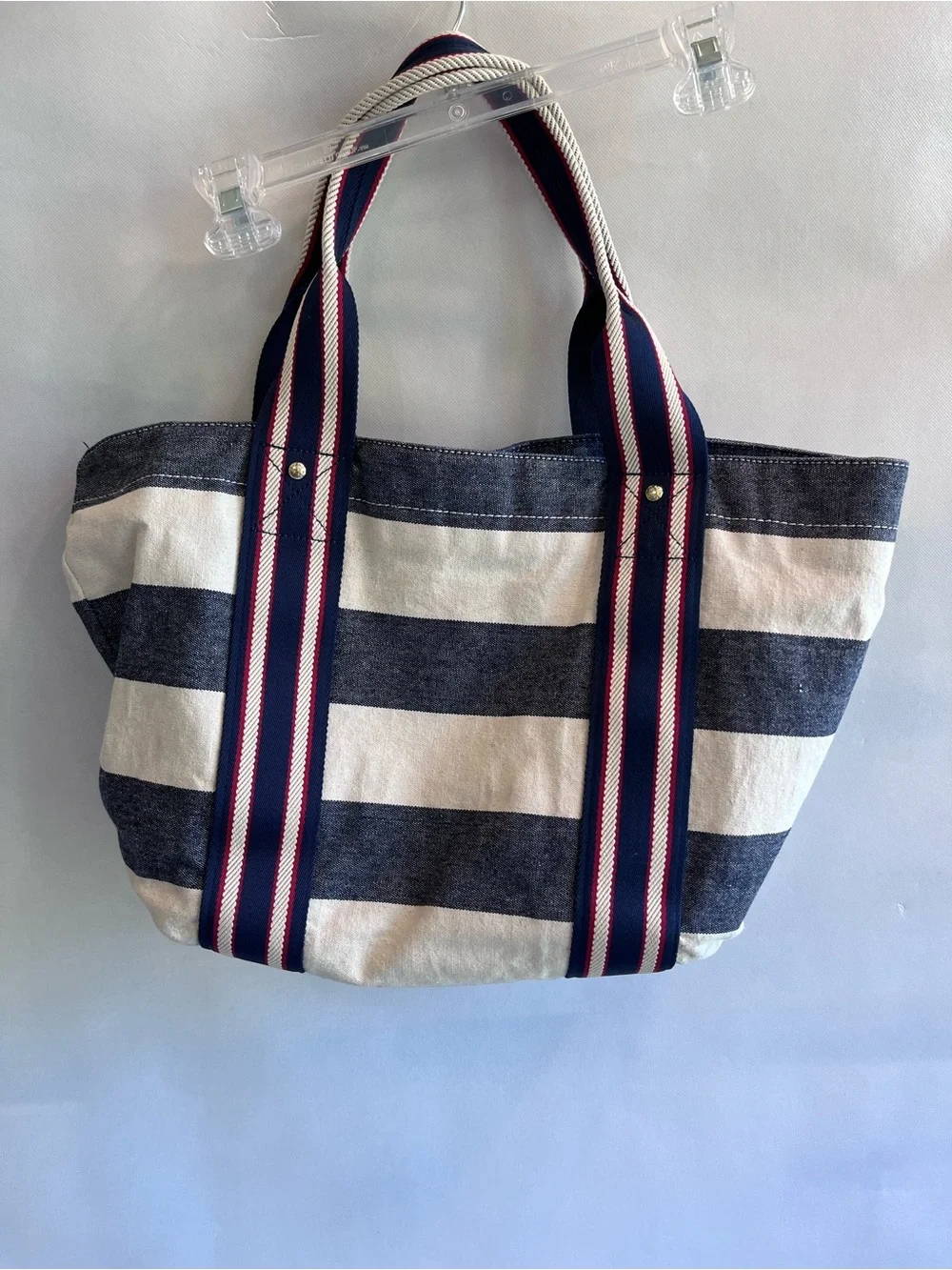 Tommy Hilfiger Tote Bag Blue Stripe Beach Bag